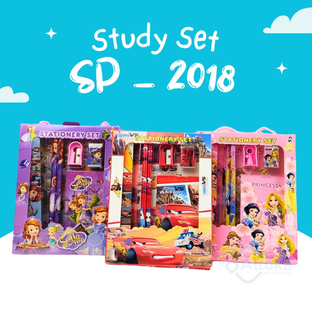 

Study Set / Alat Tulis Set / Stationery / Paket Alat Tulis Set SP-2018 / 608