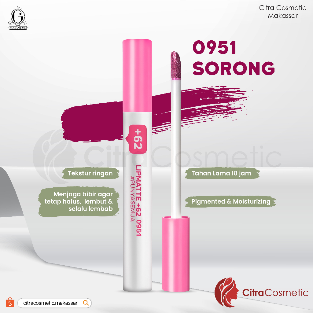 Madame Gie Lip Matte Netizen +62 Series