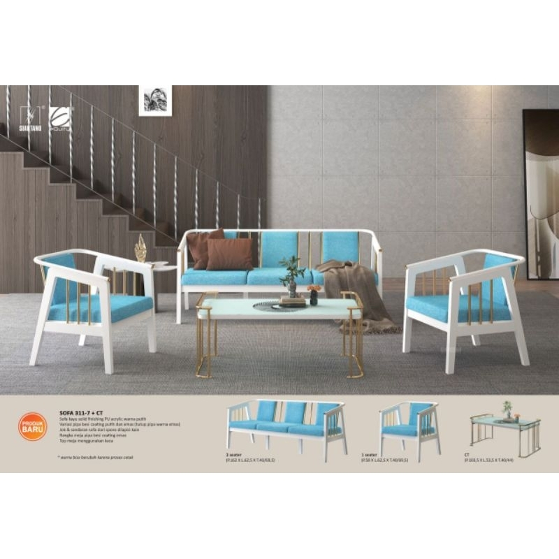Siantano Sofa 311- 7 + Meja Promo Minimalis Murah
