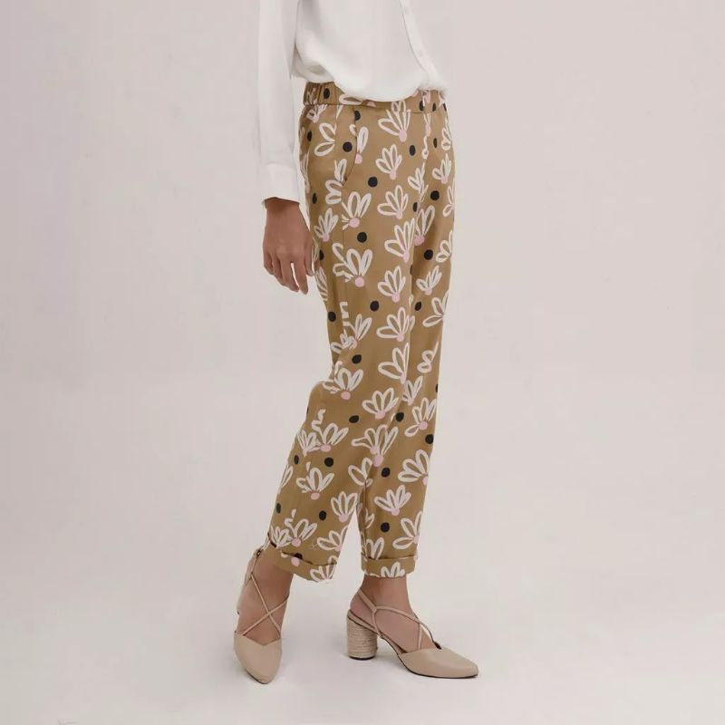 Farren pants mocca Jenna & Kaia