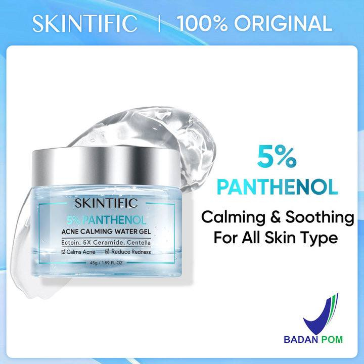 [BPOM] SKINTIFIC 5% PANTHENOL ACNE CALMING WATER GEL [45GR]