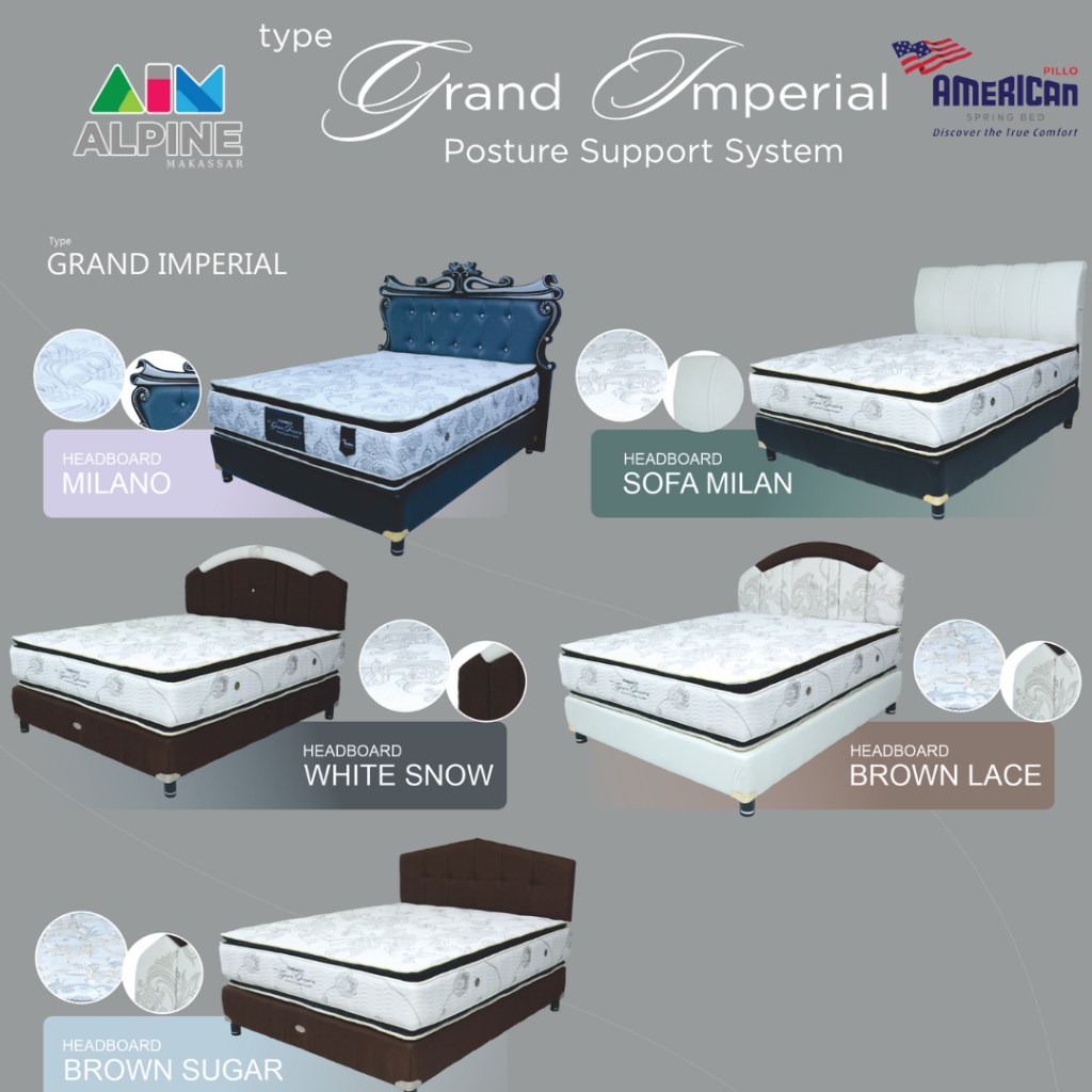 AMERICAN GRAND IMPERIAL SPRINGBED MATRAS ONLY (KHUSUS MAKASSAR)