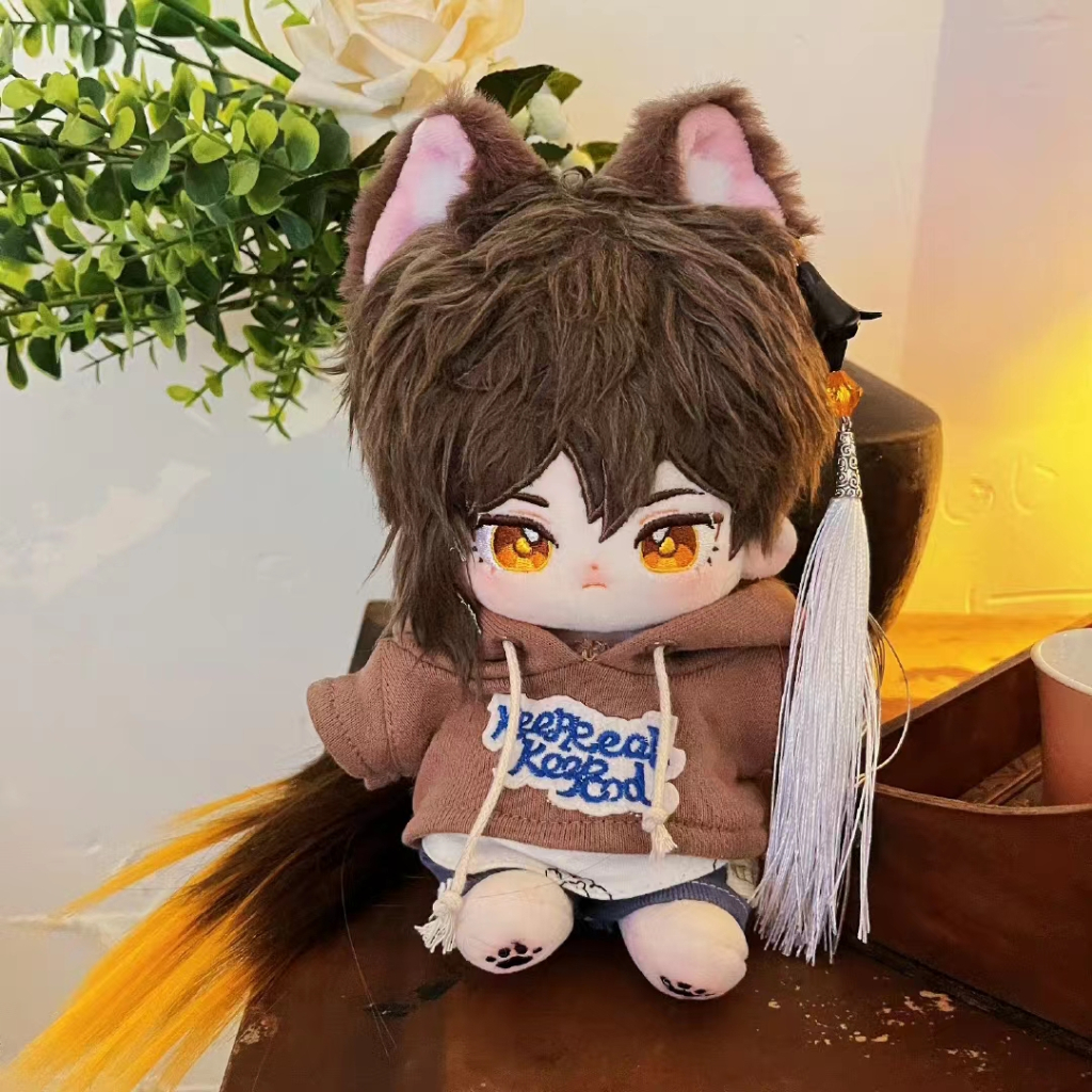 [READY STOCK] doll zhongli genshin impact boneka genshin zhongli cotton doll 20cm zhongli - shuai