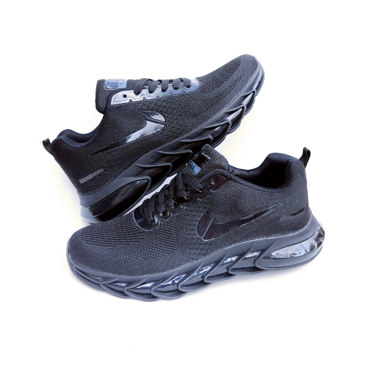 Sepatu Olahraga Sepatu Lari Running Shoes Premium Import KDM LF1603 Full Black