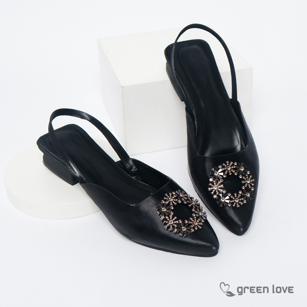 Green Love Sandal Wanita Selop RIHANNA