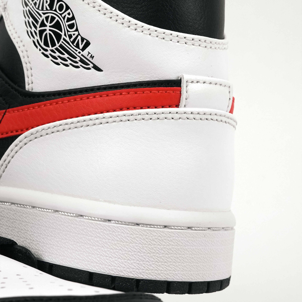 Air Jordan 1 Mid Black Chile White Red