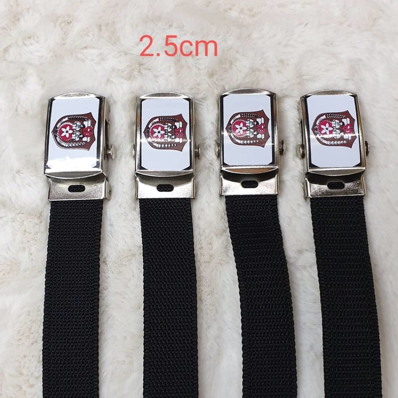 Sabuk ikat pinggang kecil 2,5cm kelas 1 2 3 SD putra putri bahan webing premium @12pcs