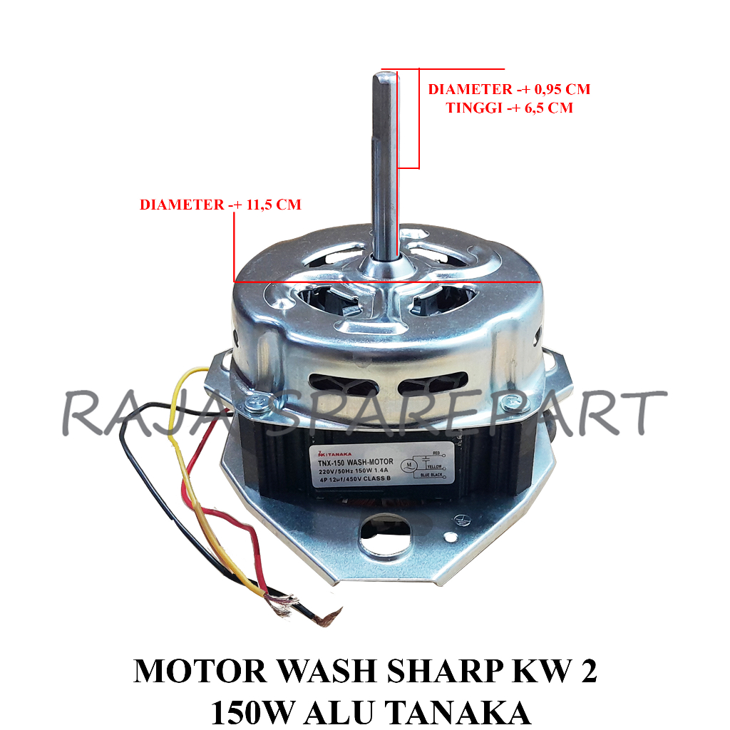 MOTOR WASH/DINAMO MESIN CUCI/MOTOR WASH SHARP KW 2 150W ALU