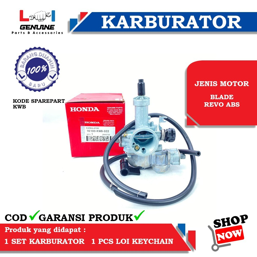 -LOI- KARBURATOR STANDAR BLADE REVO ABS KARBURATOR KWB