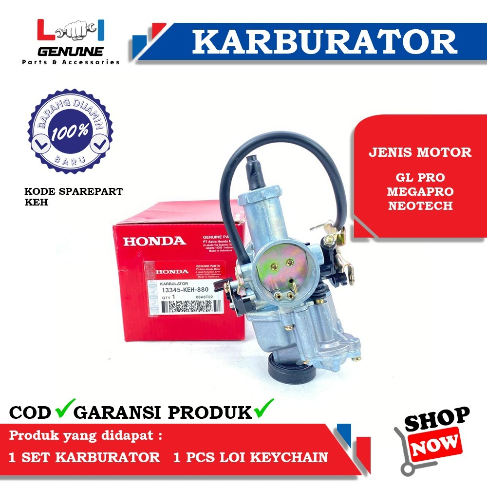 -LOI- KARBURATOR STANDAR GL PRO MEGAPRO NEOTECH KARBURATOR KEH