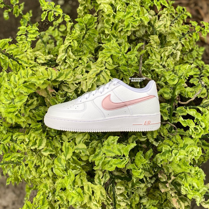 Nike Air Force 1 White Pink Glaze Gs - 100% Original / RESMI