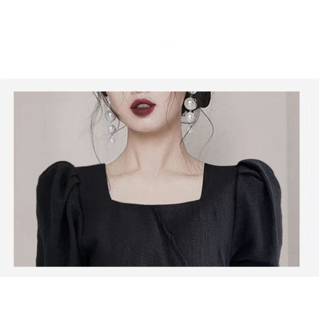 JIHYO Atasan Crop Top Wanita Only Black Available