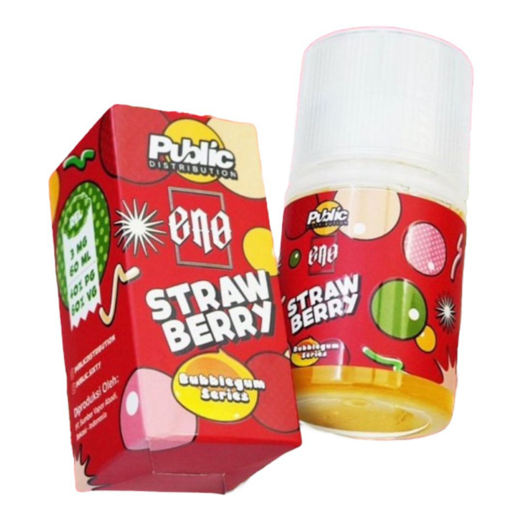 ENO Strawberry Bubblegum Series 60ML by Public Distribution