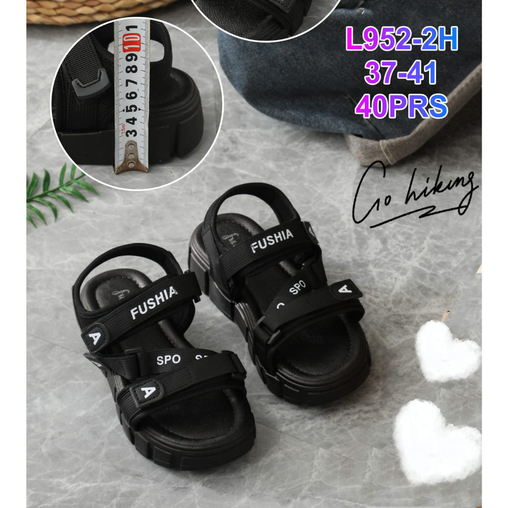 Sandal Gunung Wanita Import Sol Tebal Ban 2 Gesper &amp; Sport Winola Collection WNL 952-2H/952-3H