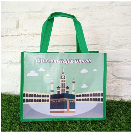 Tas Souvenir Umroh Mabrur Hijau Ready Stock Bahan Spunbond Tebal Premium