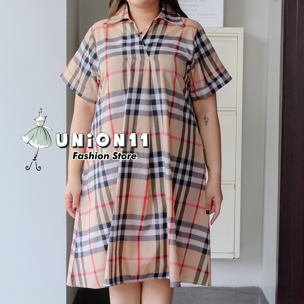 UNION11 - DRESS JUMBO WANITA LD 126 / BAJU JUMBO WANITA / BAJU KERJA WANITA BIGSIZE / DRESS JUMBO WANITA / DRESS JUMBO XXXL WANITA BENKA