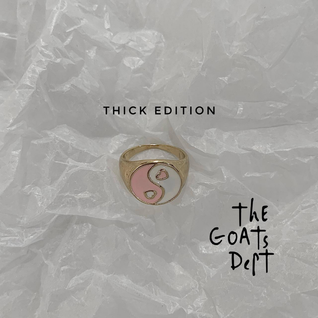 The Goats Dept -  Pink Yin Yang Ring Original / tgd750 cincin model yinyang pria wanita unisex gold 