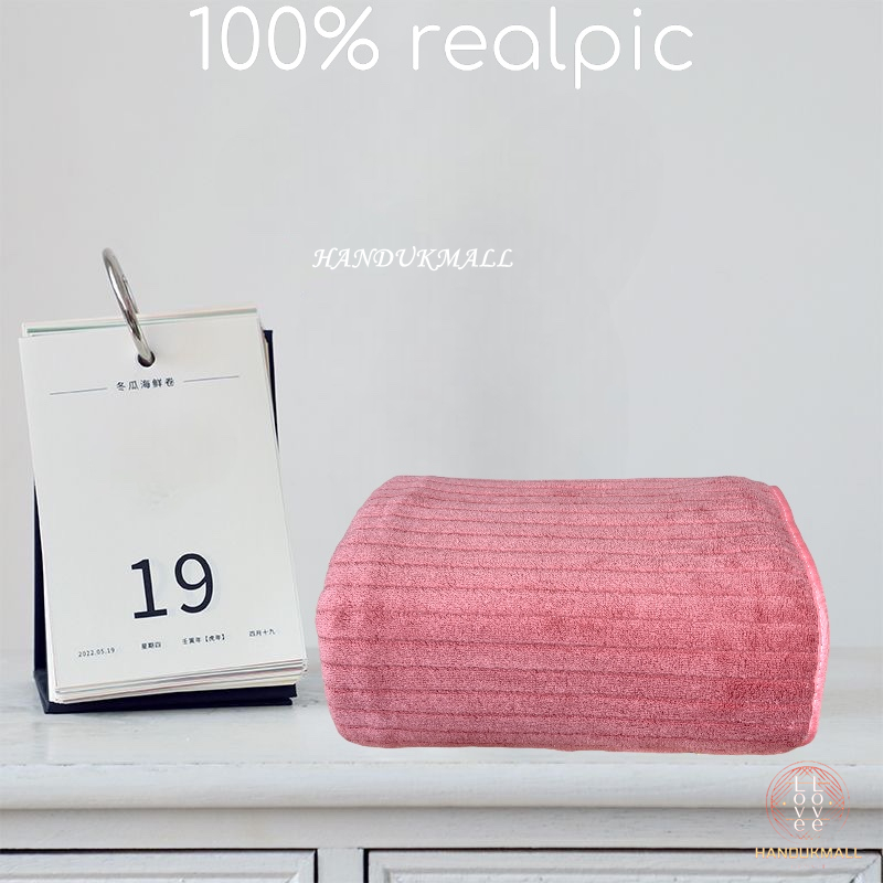 Handuk Mandi Unisex Handuk Olahraga Handuk Muka Handuk Salon Perlengkapan Kamar Mandi Handuk Microfiber Lembut Daya Serap Tinggi Garis Halus Ukuran Tanggung 50x100cm