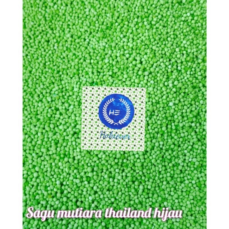 

Sagu mutiara Thailand HIJAU 500gr