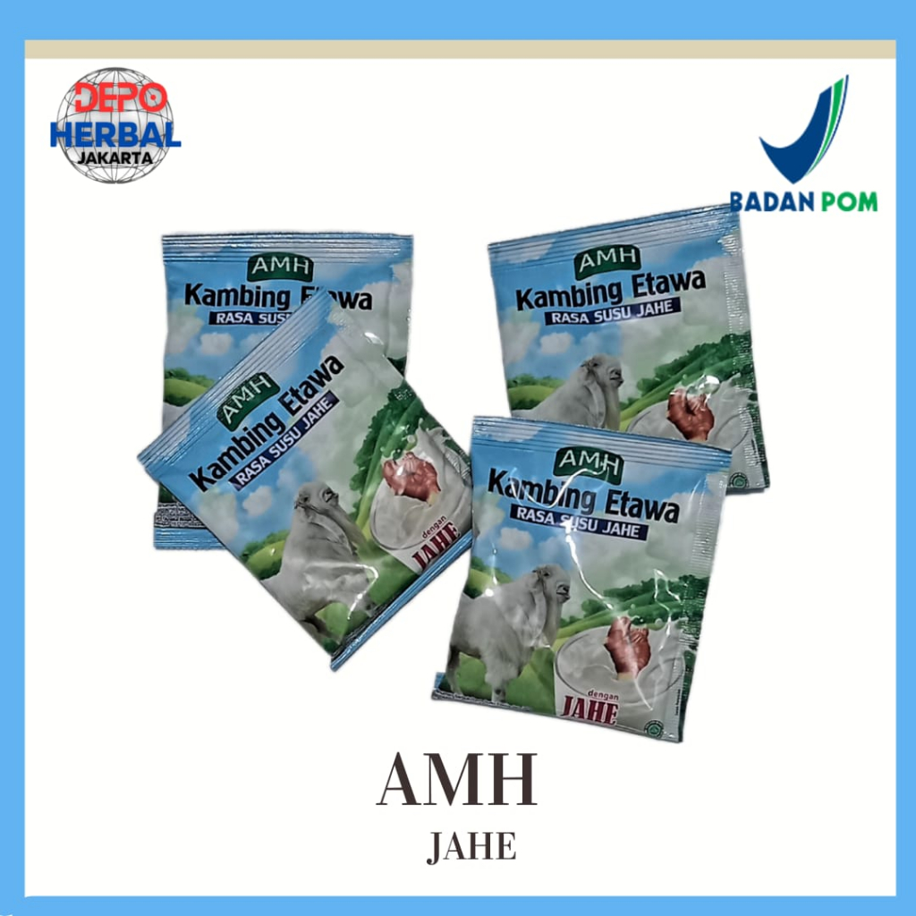 

AMH SUSU kambing etawa rasa susu JAHE isi 10 sachet per box SEHAT HANGAT