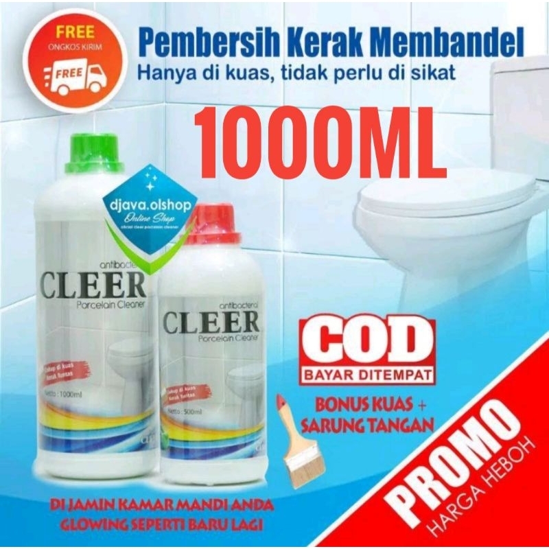 	 pembersih lantai, toilet, keramik, kloset, kamar mandi CLEER instant sanitizer 1000ml original	