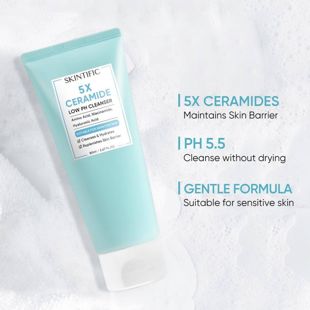 [BPOM] SKINTIFIC 5X CERAMIDE MOISTURZER | SERUM | SUNSCREEN | FACECLEANSER|TONER