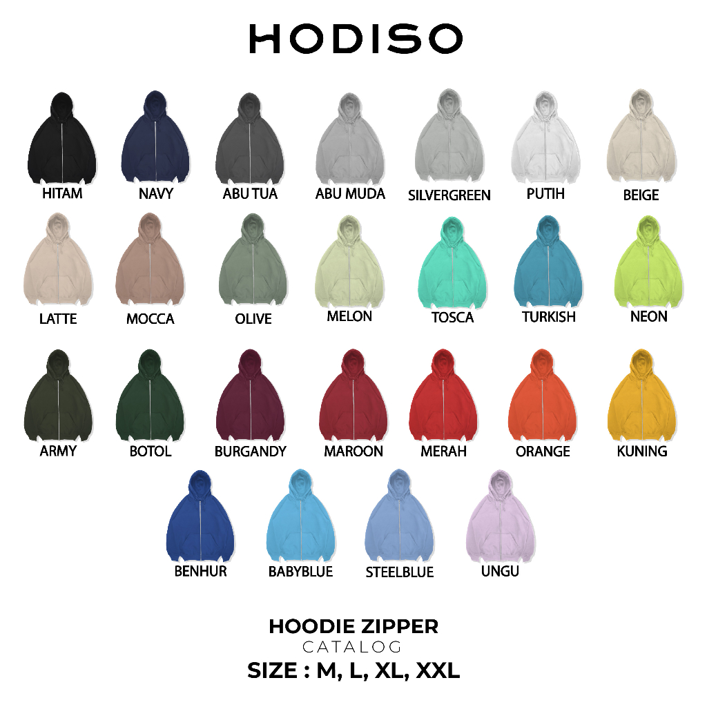 HODISO -  .HDS. Hoodie Zipper