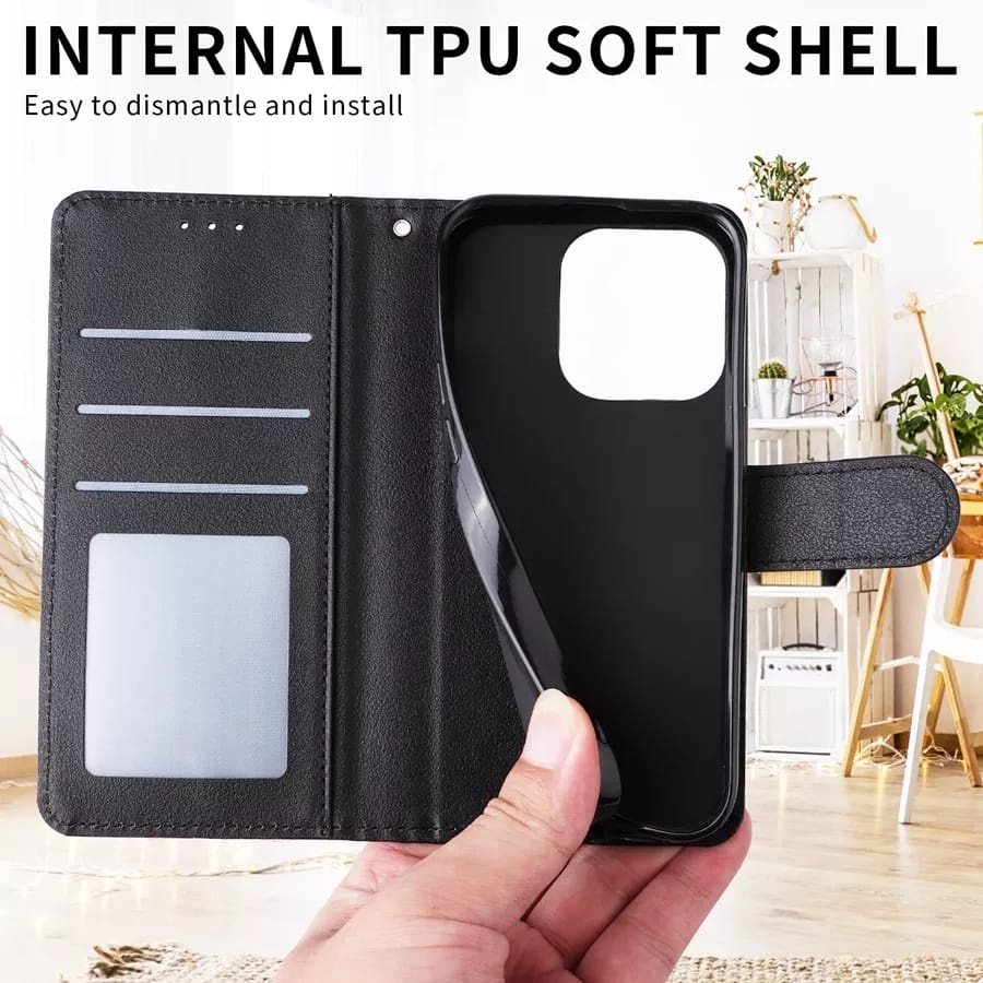 Case Casing Softcase Flip Koper Dompet Leather Case VIVO Y01 Y15A Y15S Y21 Y21S Y33S Y91 Y93 Y95 TANAYAACC