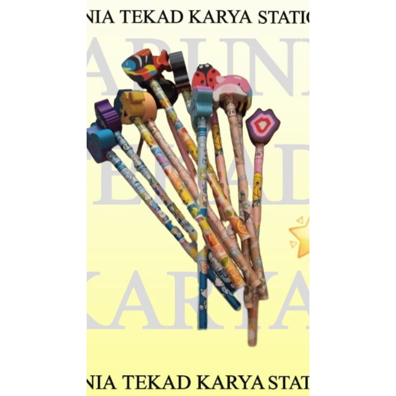 

OVERSTOCK IMPORT PENSIL LUCU2 + STIP MERK CAMPUR