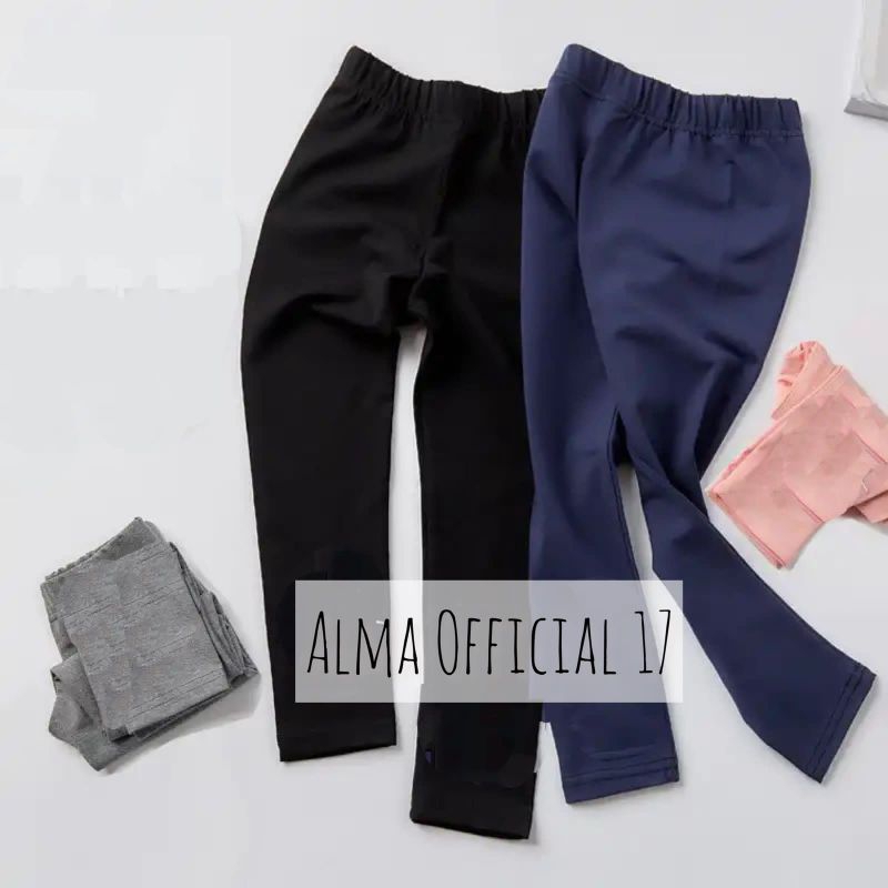 Legging Anak Panjang Bahan Kaos Rayon Usia 2-15 Tahun