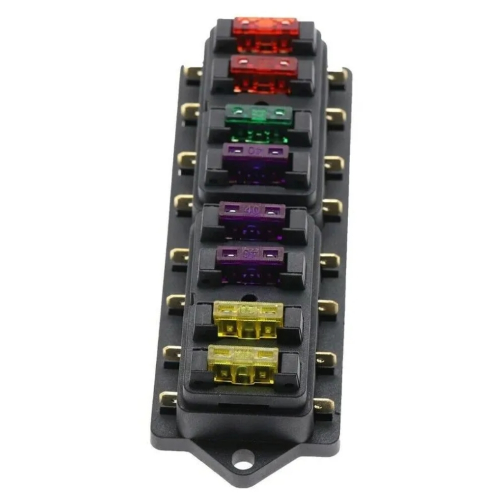 Fuse Holder Kotak Sekering 8 Way + Sekering Standard 8 pcs