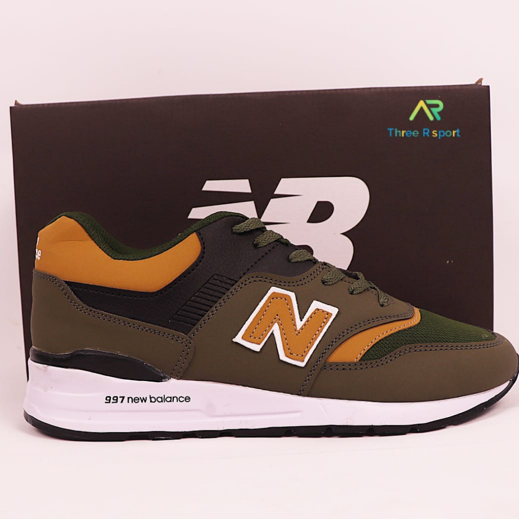 Sepatu pria new balance 997 Hijau Army/sneakers cowok Grade Ory Quality