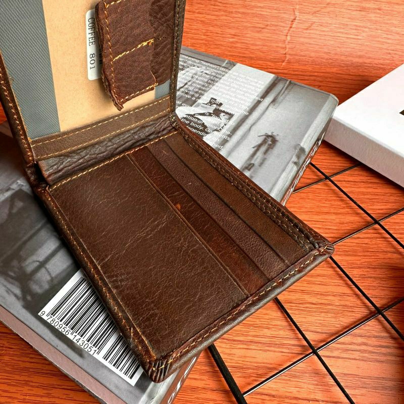 Dompet Kulit Original Full kulit|Dompet Kulit Asli Impor Kulit basah 801