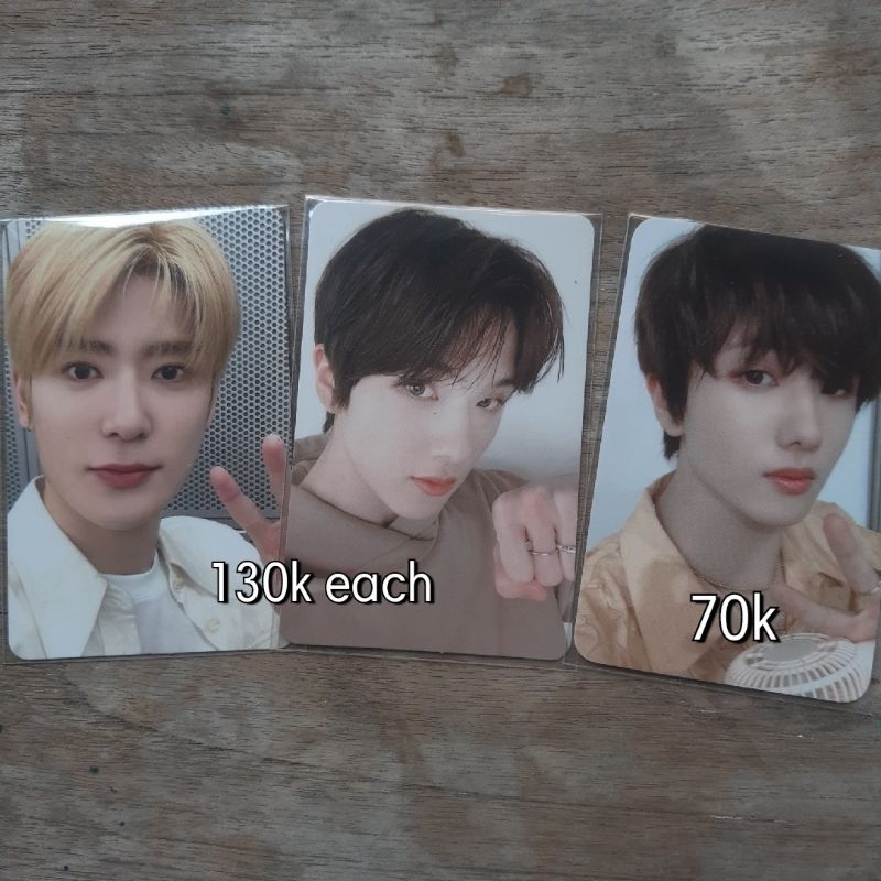 wts photocard nct jaehyun jisung ccomaz trqding card blue red cassette tape selca