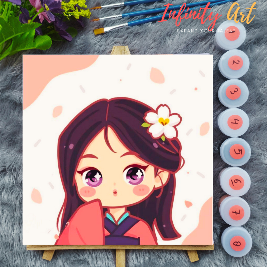 

YUH Paint by Number [ Princess Putri ] Putri Cantik Paint By Number Anime 20x20 cm Paint by Number