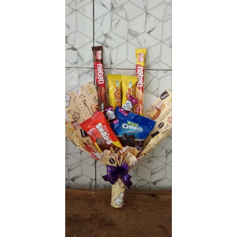 

buket Snack murah kertas kado