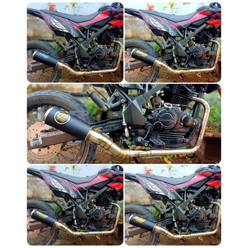 knalpot Racing CRF KLX D Tracker kolong bawah dos pekajaman fantera dpj kjs kompetisi.