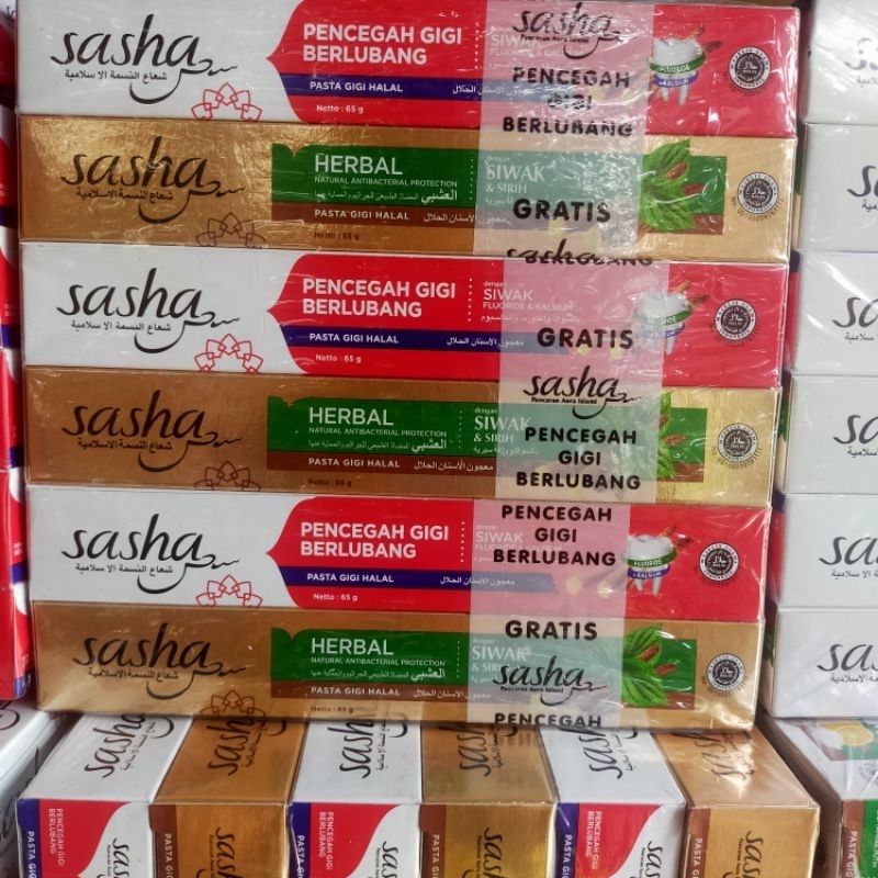 Beli 1 gratis 1 Sasha Siwak pasta gigi