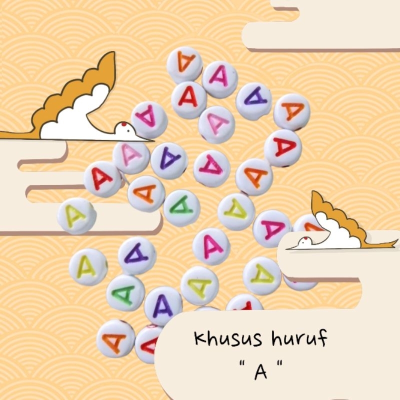 Pilih Huruf / Mute huruf bulat Warna khusus vokal aiueo / pcs