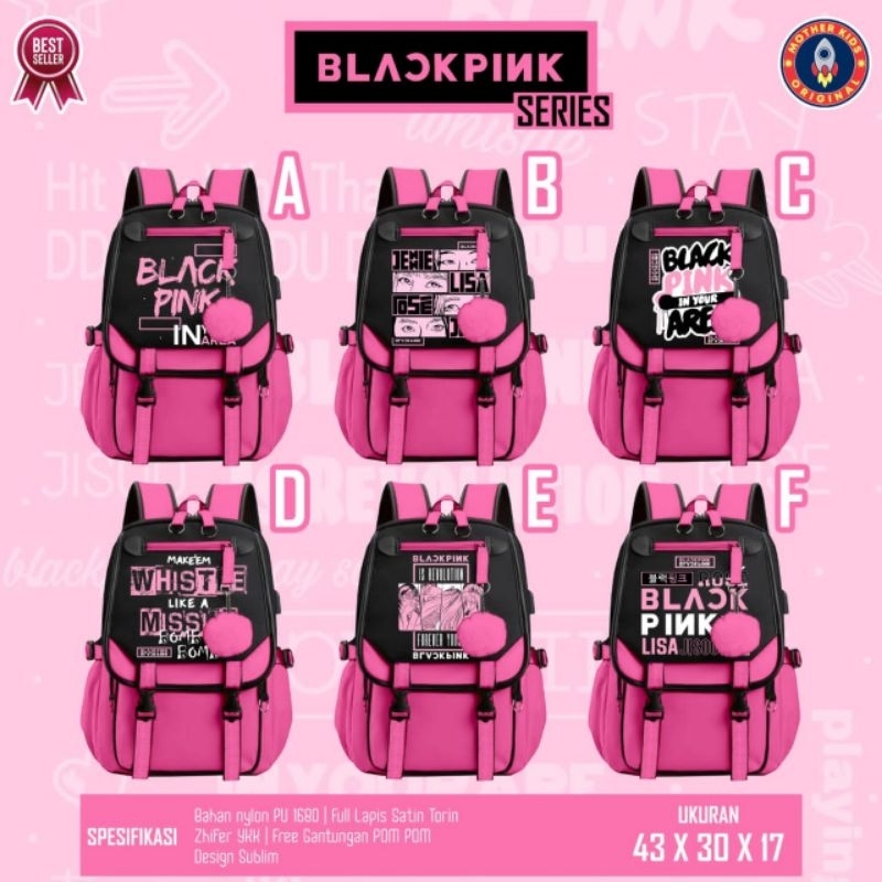 Pre Order Tas MK Blackpink Series free gantungan kunci lucu by Motherkids bisa Cod