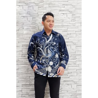 CENDRAWASIH NAVY BATIKSOLOAMANAH KEMEJA BAJU BATIK PRIA SOLO LENGAN PENDEK PANJANG LAPIS FURING ATASAN BATIK PREMIUM MODERN KATUN HALUS LAKSONO UNGU PEKSI JAYA PEKSI MUKTI PARANG CENDONO ARINI KINASIH TUNIK MERAK BIRU BUNGA MERAH BOKOR LAWASAN PROBOSETO