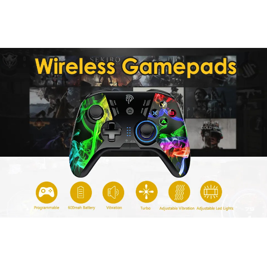 EasySMX Gamepad Wireless Gaming Controller 2.4G Dualshock PC Android