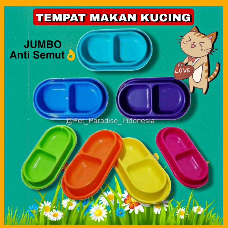 PPI- Tempat Makan Kucing Anjing Kelinci Musang ANTI SEMUT Double Pet Bowl Tempat Makan Anjing Wadah 