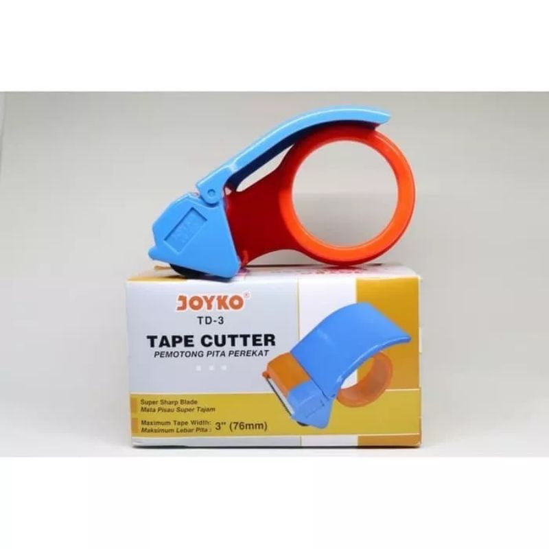 

Tape Cutter TD-3 Joyko Pemotong Lakban 3 Inch Bahan Plastil Harga Per Pcs