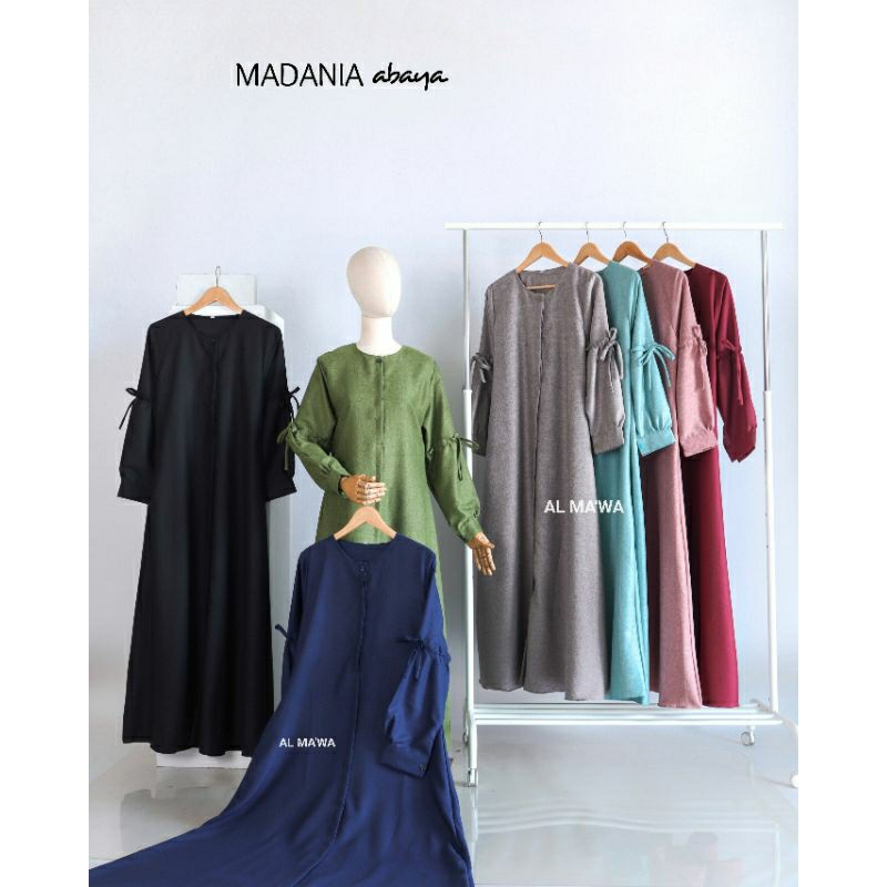 Gamis syar'i Abaya katun madina tali pita