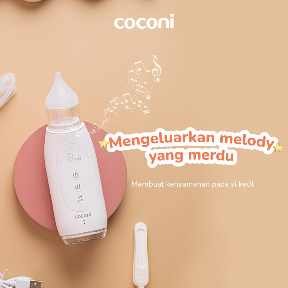 Coconi Baby Nasal Aspirator Nose 0m+ | Alat Penyedot Hidung / Ingus Elektrik Bayi