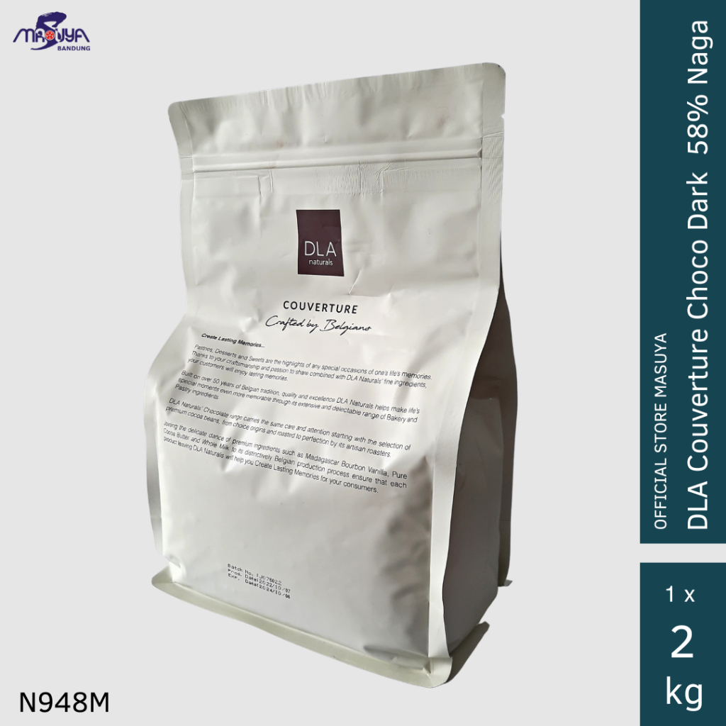 

HG DLA Couverture Dark Choco 58% Naga / Coklat Koin / Coklat Baking 2kg