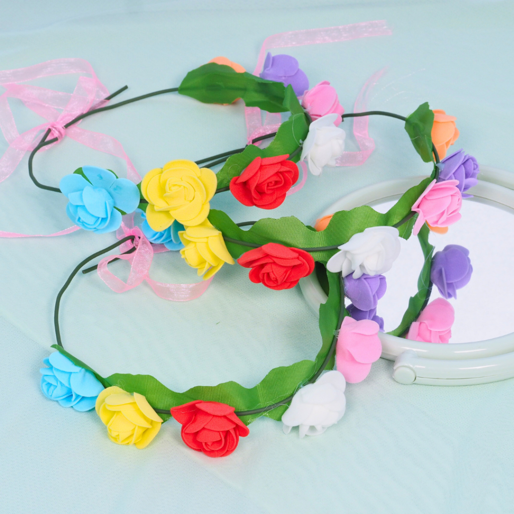 Bando Mahkota Bunga Murah Bagus / Flower Crown Bridal Shower