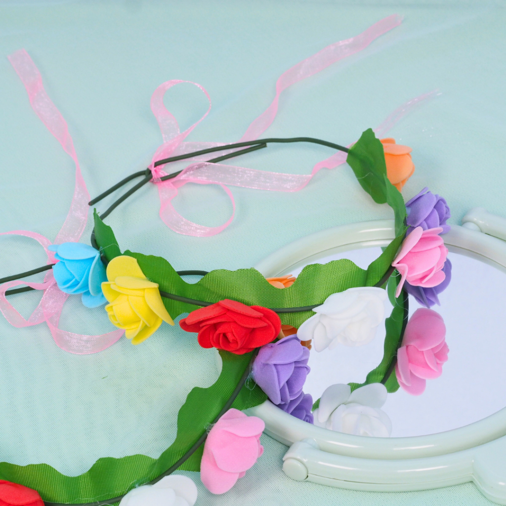 Bando Mahkota Bunga Murah Bagus / Flower Crown Bridal Shower