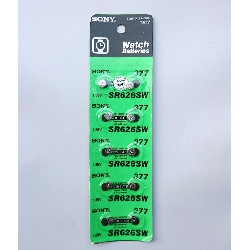 Baterai Sony SR 626 SW / 377 batre sony(5pcs)